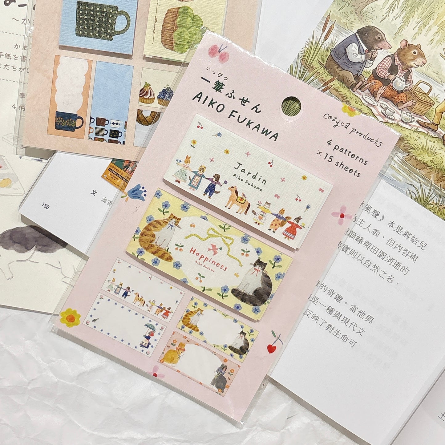 日本Cozyca 表現社 迷你簿子便條貼 *一套4種設計
