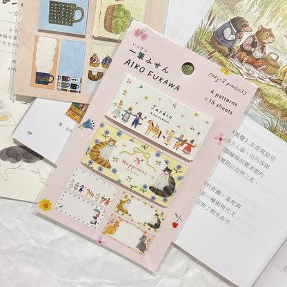 日本Cozyca 表現社 迷你簿子便條貼 *一套4種設計