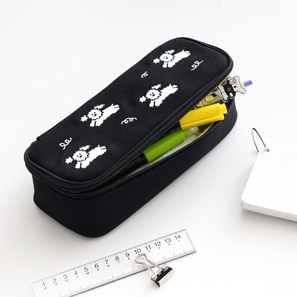 韓國My Little Puppy 大容量夾層 Pens Pocket Case - 兩色選擇  * [預購貨品，下單後14天出貨]