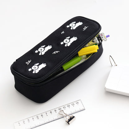 韓國My Little Puppy 大容量夾層 Pens Pocket Case - 兩色選擇  * [預購貨品，下單後14天出貨]