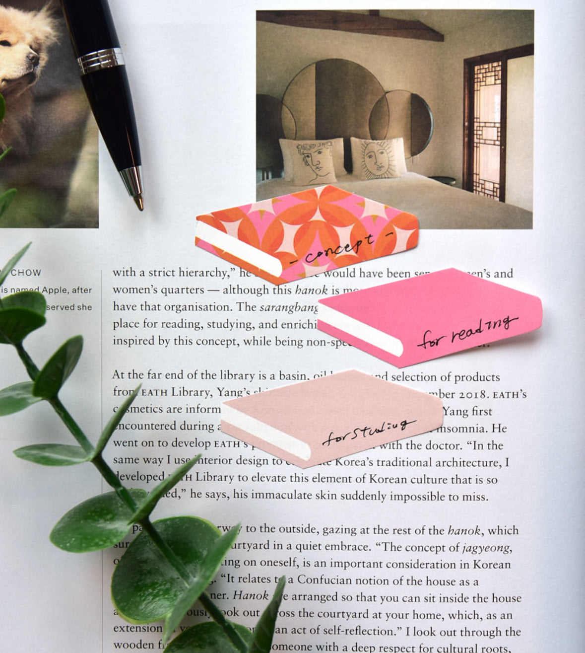 韓國Life Stationery Sticky Pattern Book 書本造型 Index Memo - 12 色選擇 * [預購貨品，下單後14天出貨]