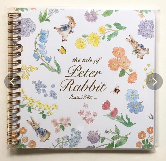 日本Peter Rabbit 彼得兔系列方形筆記簿 - 漫天花草