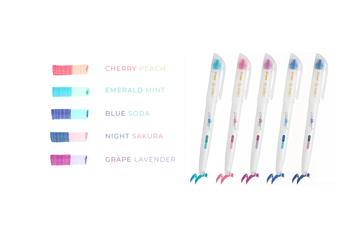 日本 Pilot 限定Ilmily 魔術擦擦變色Dual Color Pen