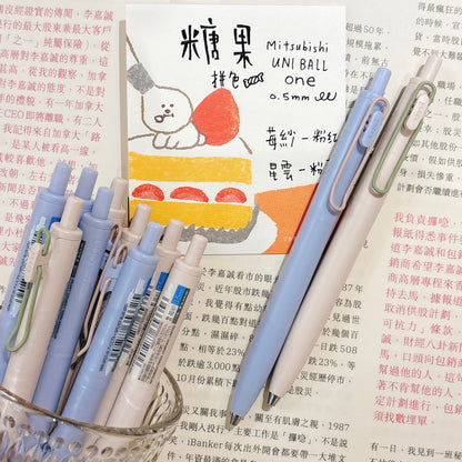 Mitsubishi UNI Ball One F 鋼珠 0.5 gel pen 糖果拼色