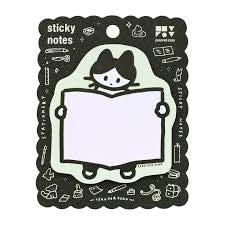 一齊打開本簿造型便利貼 - 黑白貓貓