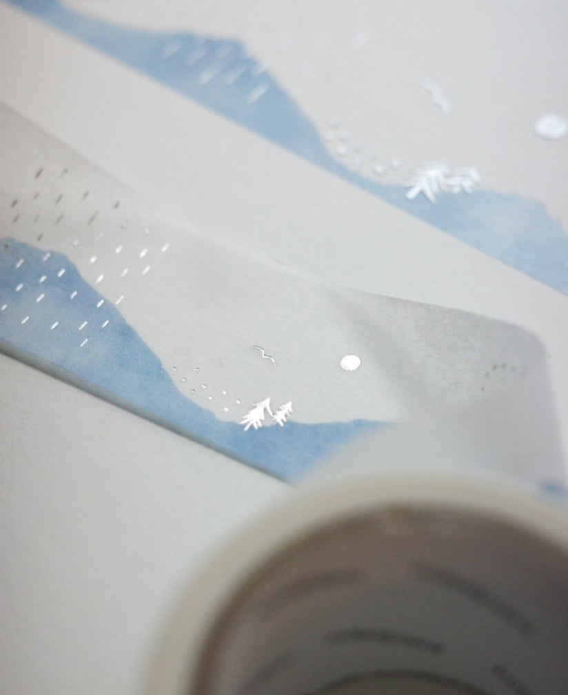 韓國Paint in Season 熨銀紙膠帶 - 冬日雪景：7 米長  [預購貨品，下單後14天出貨]
