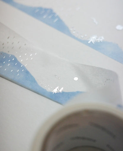 韓國Paint in Season 熨銀紙膠帶 - 冬日雪景：7 米長  [預購貨品，下單後14天出貨]