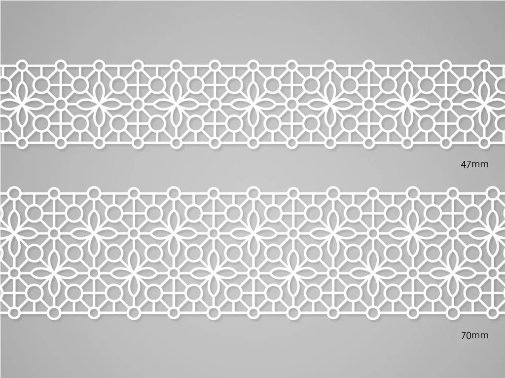 [7 月25 日截單］日本Lace Tape 系列White Lace紙膠帶 - Bubble Lace