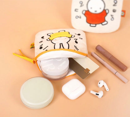 韓國Miffy 拉鍊收納包 : 兩色選擇 [預購貨品］