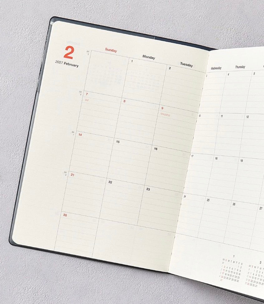 2027 韓國 Table Talk 時間規劃師 A5 尺寸: 月+週計劃🌈 [ 預購貨品 ］