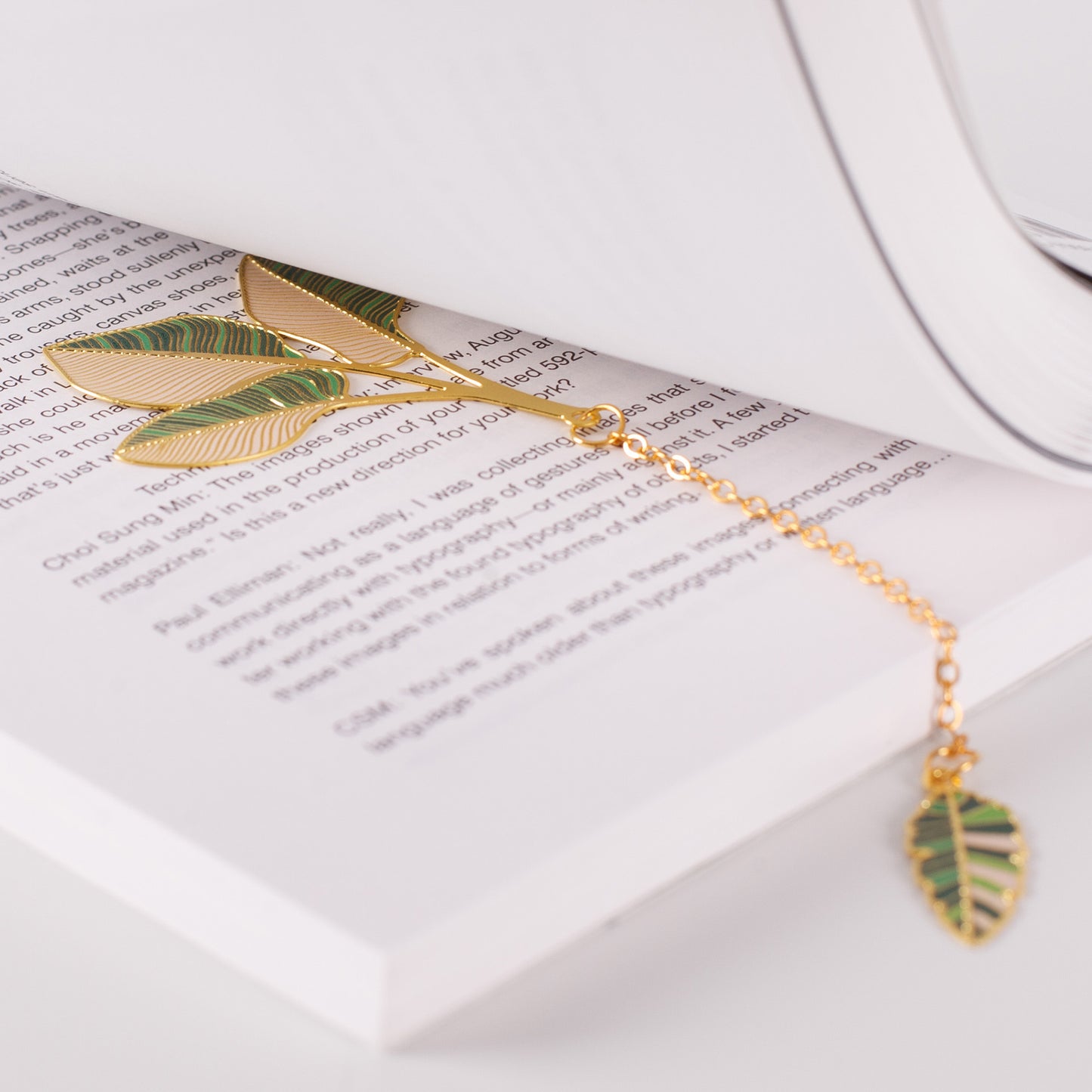 韓國appree 植物造型金屬書籤 - 葉子系列