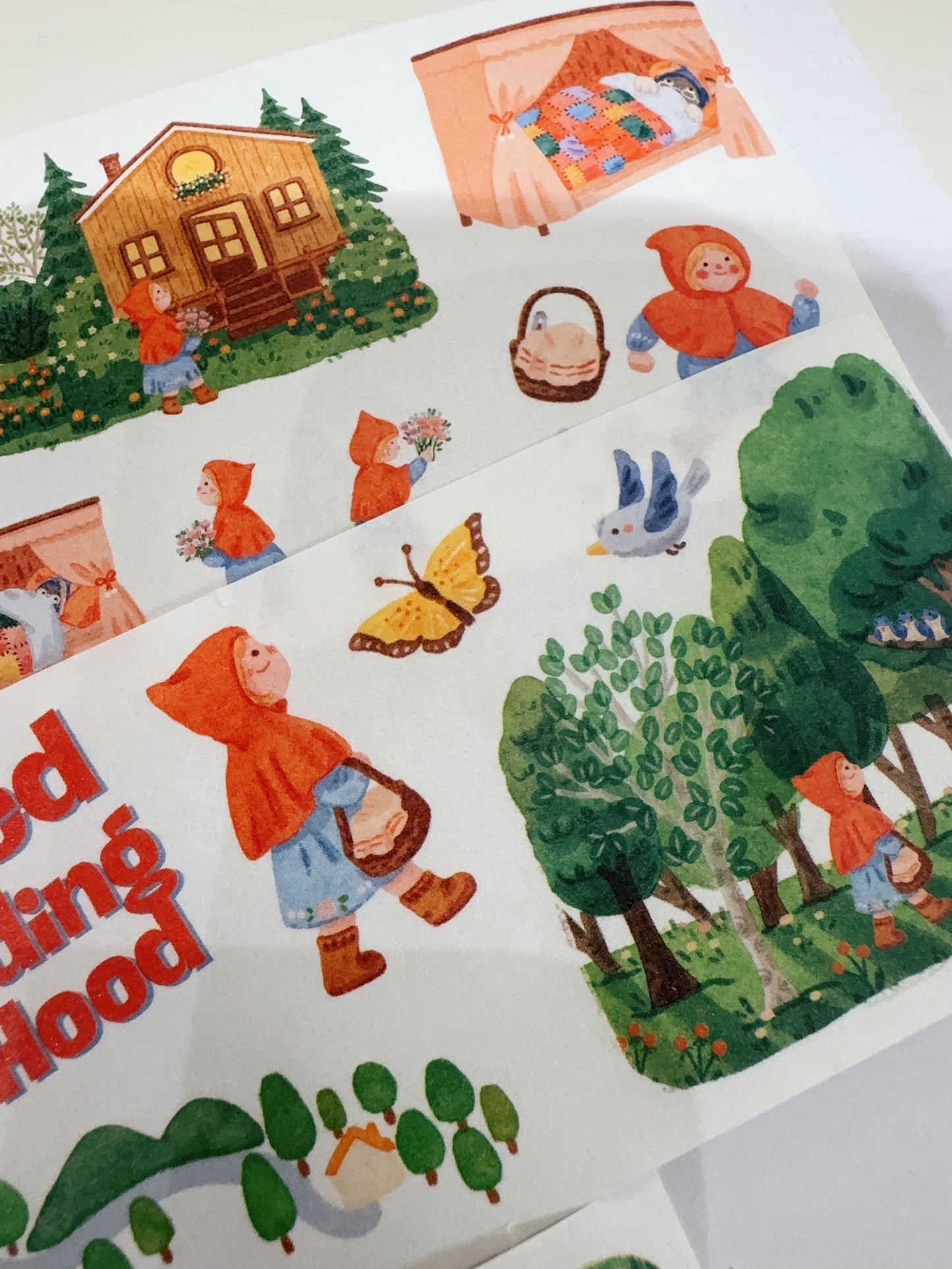 童話故事小紅帽與豺狼和紙貼紙 : 下集(50 枚)