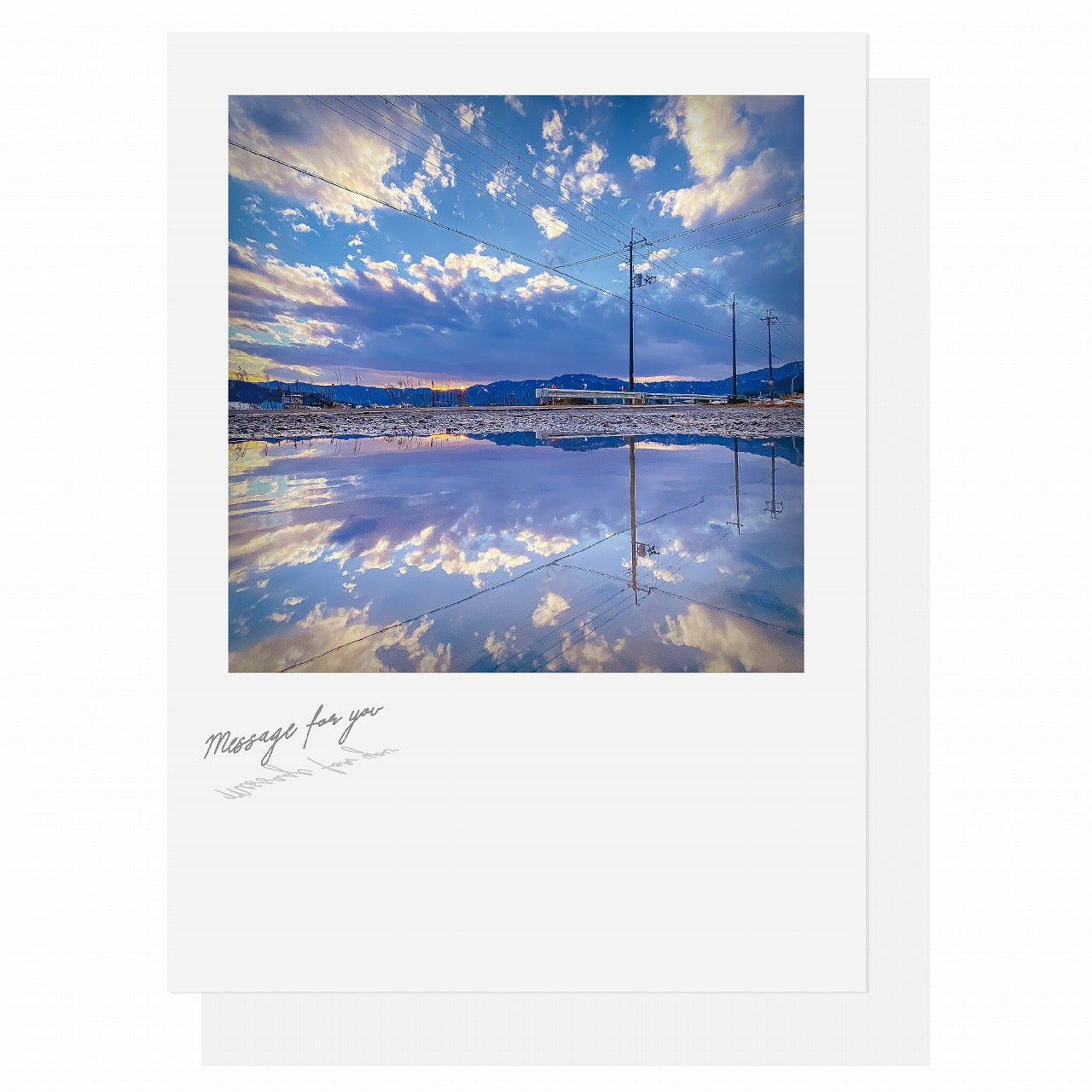日本Sara Polaroid 空之風景卡片系列 - Sky Mirror [預購商品］