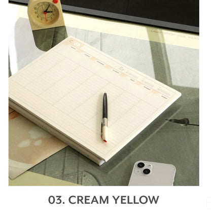 韓國Iconic A4 Weekly Schedule Pad - 50 張