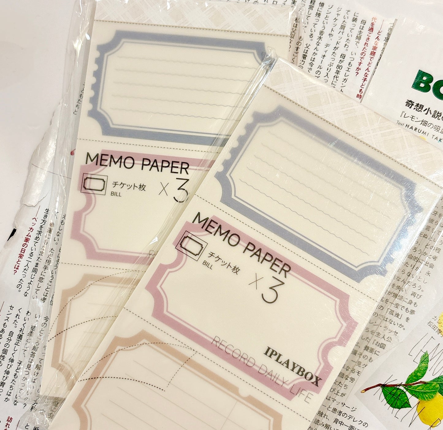 One/Third 可撕式便條簿 - 票券款