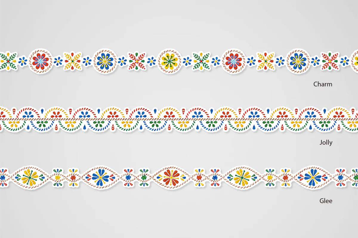 [7 月25 日截單］日本Lace Tape 系列厘士刺繡紙膠帶 - Stitch