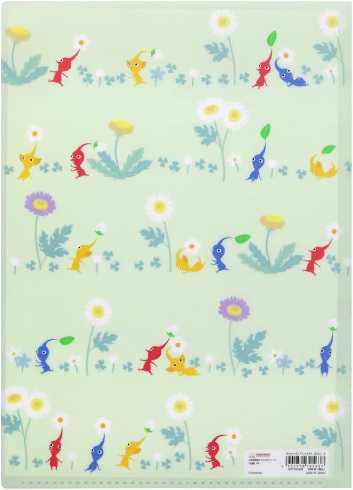日本任天堂Pikmin 5 Pockets 文件夾 - 兩色可選 💚💙預購貨品