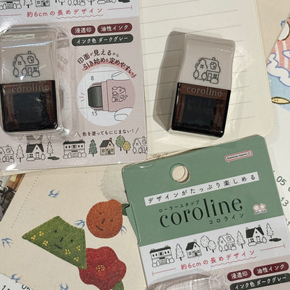 日本COROLINE 滾輪式印章 - 街景