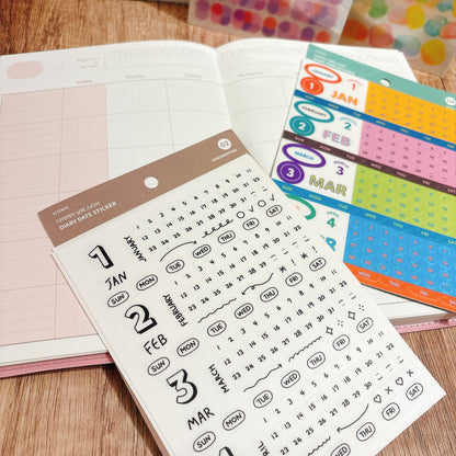 韓國 Diary Date Stickers 日期貼紙