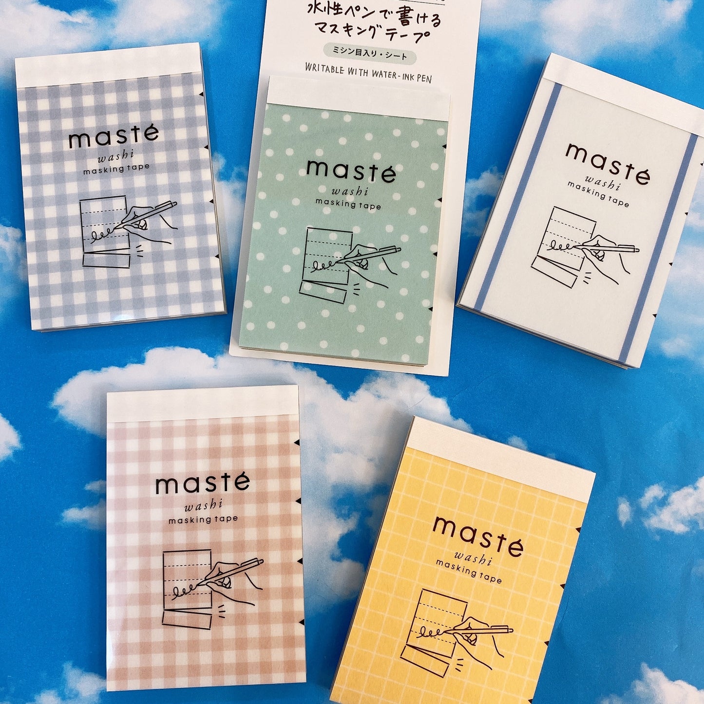 日本 Maste 5段式可逐格撕和紙便條簿 (整張有黏力)