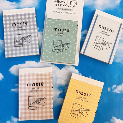 日本 Maste 5段式可逐格撕和紙便條簿 (整張有黏力)