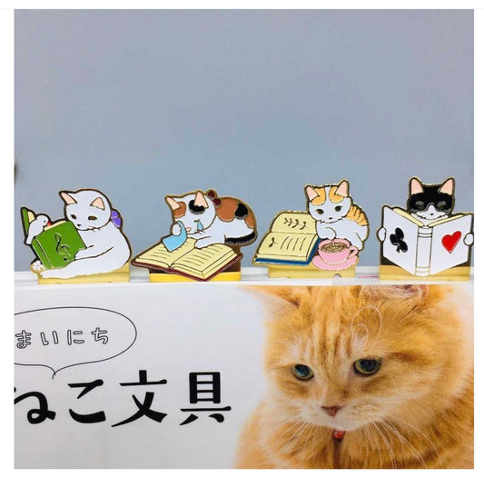 日本Potter Cat 金屬萬字夾書簽