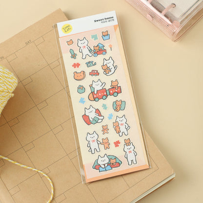 韓國插畫家썸켓츠 貼紙系列 - 貓咪和小熊