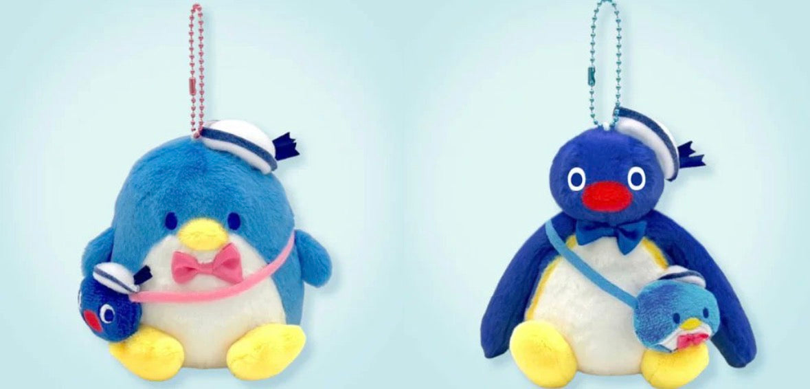 《早鳥訂購88 折‼️》日本45 週年限定版 Pingu x Sanrio Tuxedosam 聯乘：Pingu 公仔匙扣 [預購貨品，兩星期後寄出］