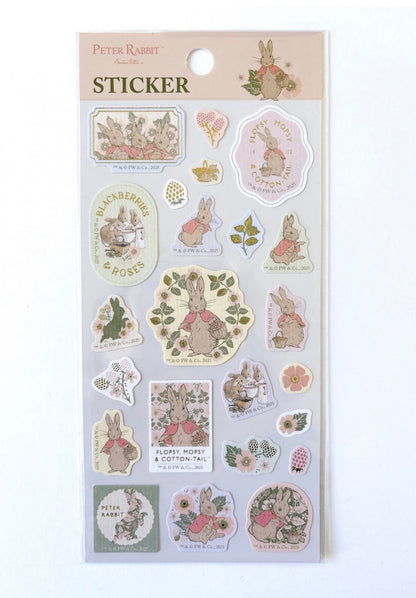 日本Peter Rabbit 彼得兔系列和紙貼紙 - 經典彼得兔