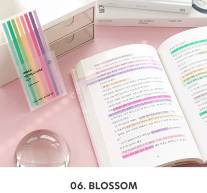 韓國Index Highlighter Long Sticky Memo  - Marshmallow / City Pop