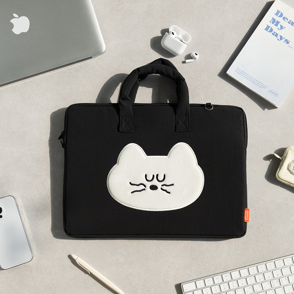 Brunch Brother mogry 貓貓純色防水15 寸電腦袋 * [預購貨品，下單後14天出貨]