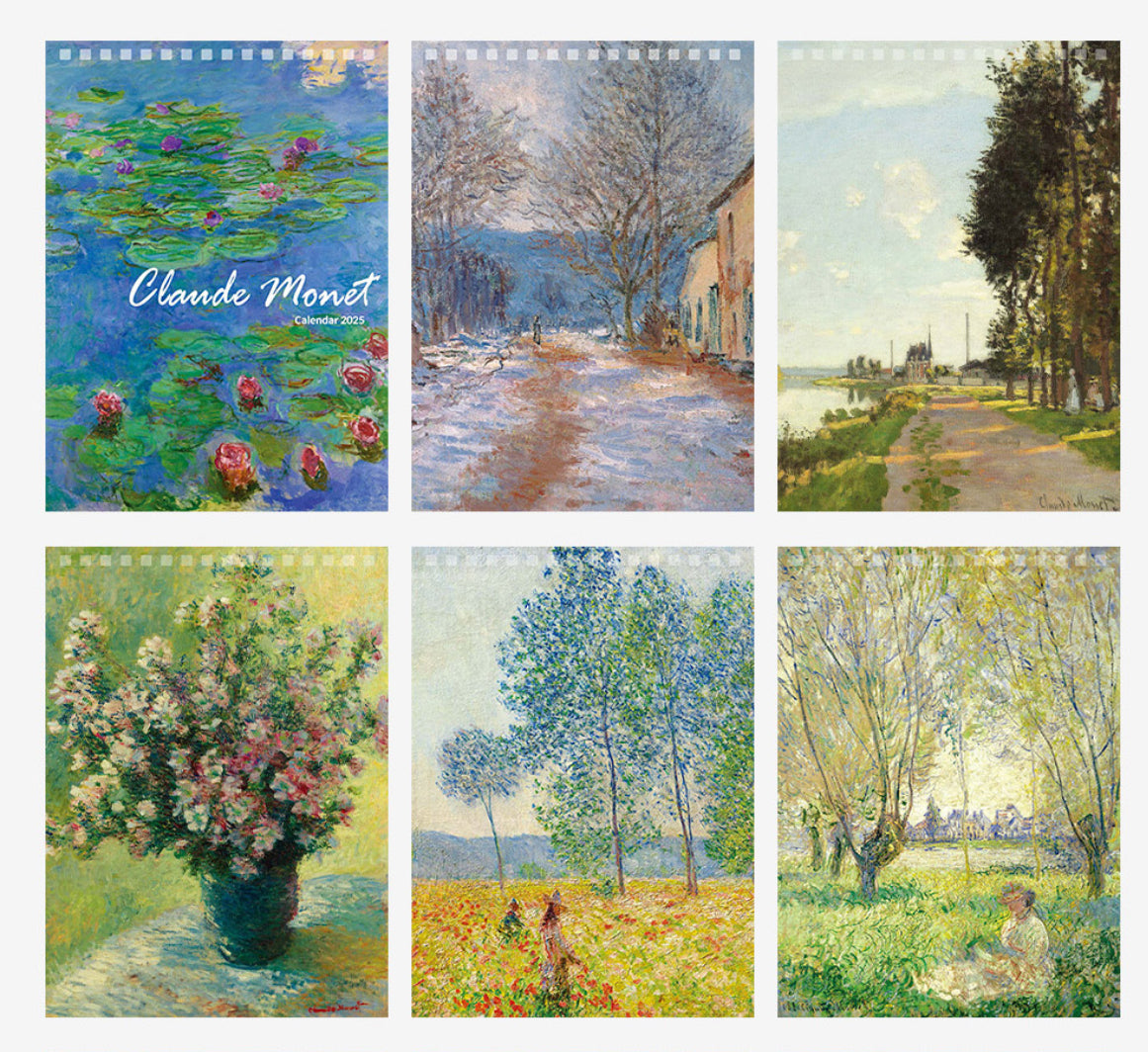 韓國 2025 Artist Collection 莫奈藝術館桌上月曆 - Monet