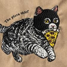 日本J. Studio 刺繡燈芯絨Totebag - Cat Thief (預購貨品)