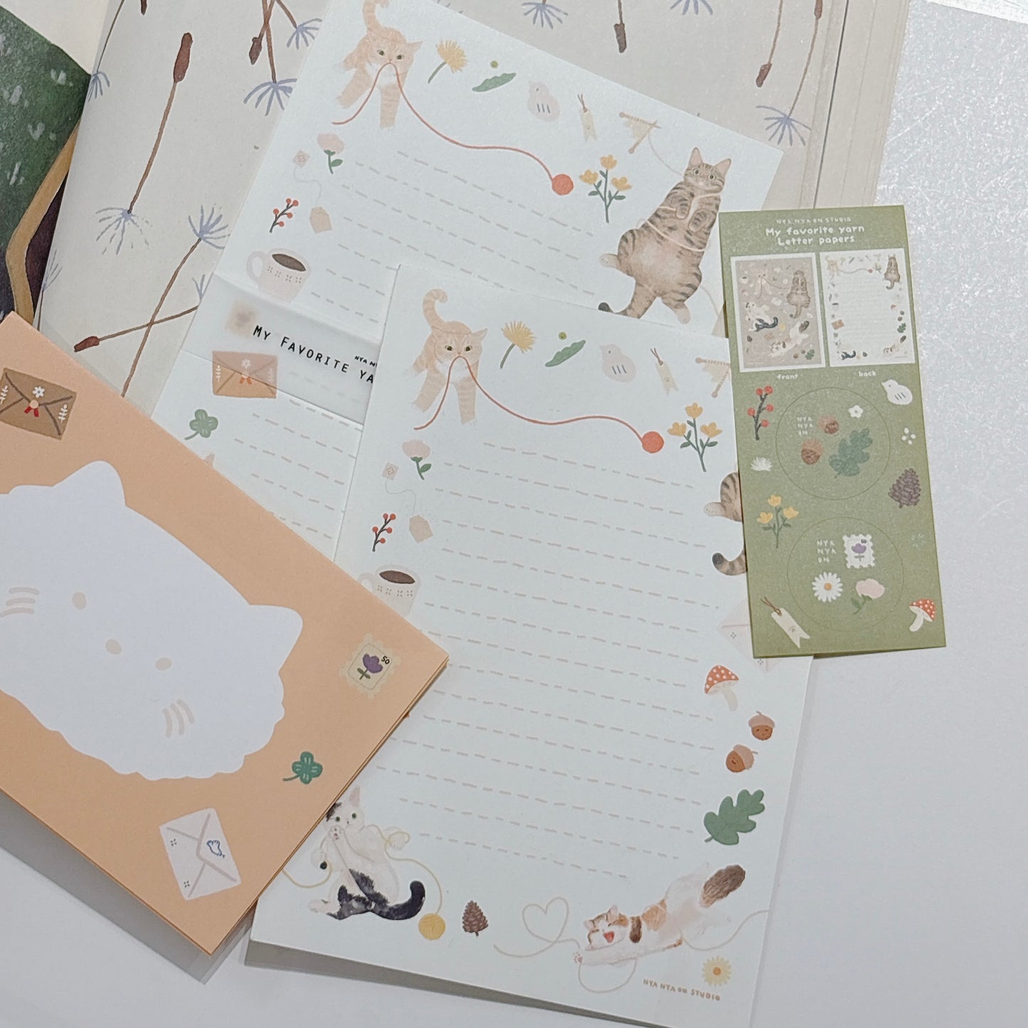 韓國Nya Nya 我最愛貓咪系列特輯 -letter set - 兩款選擇