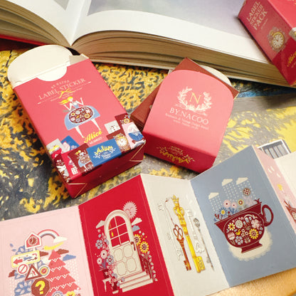 韓國By Nacoo 盒仔貼紙 - Alice in the Wonderland