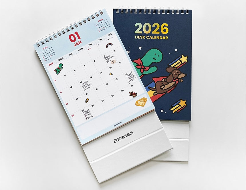 韓國Kakao Friends x Joguman 2026 桌上月曆 * [預購貨品，下單後14天出貨]