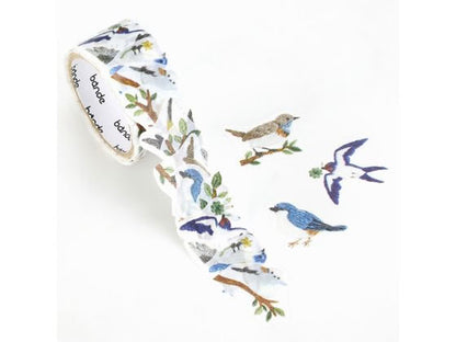 日本bande 粒粒和紙貼紙 （仿刺繡）- 森林裡的小鳥