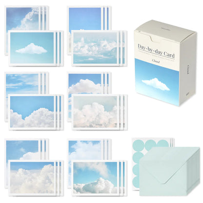 韓國Monolike 36 Days Mini Message Card Set (一套36 張）藍天 [預購貨品］