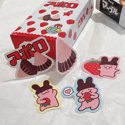 兒時回憶‼️ 日本Funbox 明治朱古力造型盒貼紙 *預購貨品