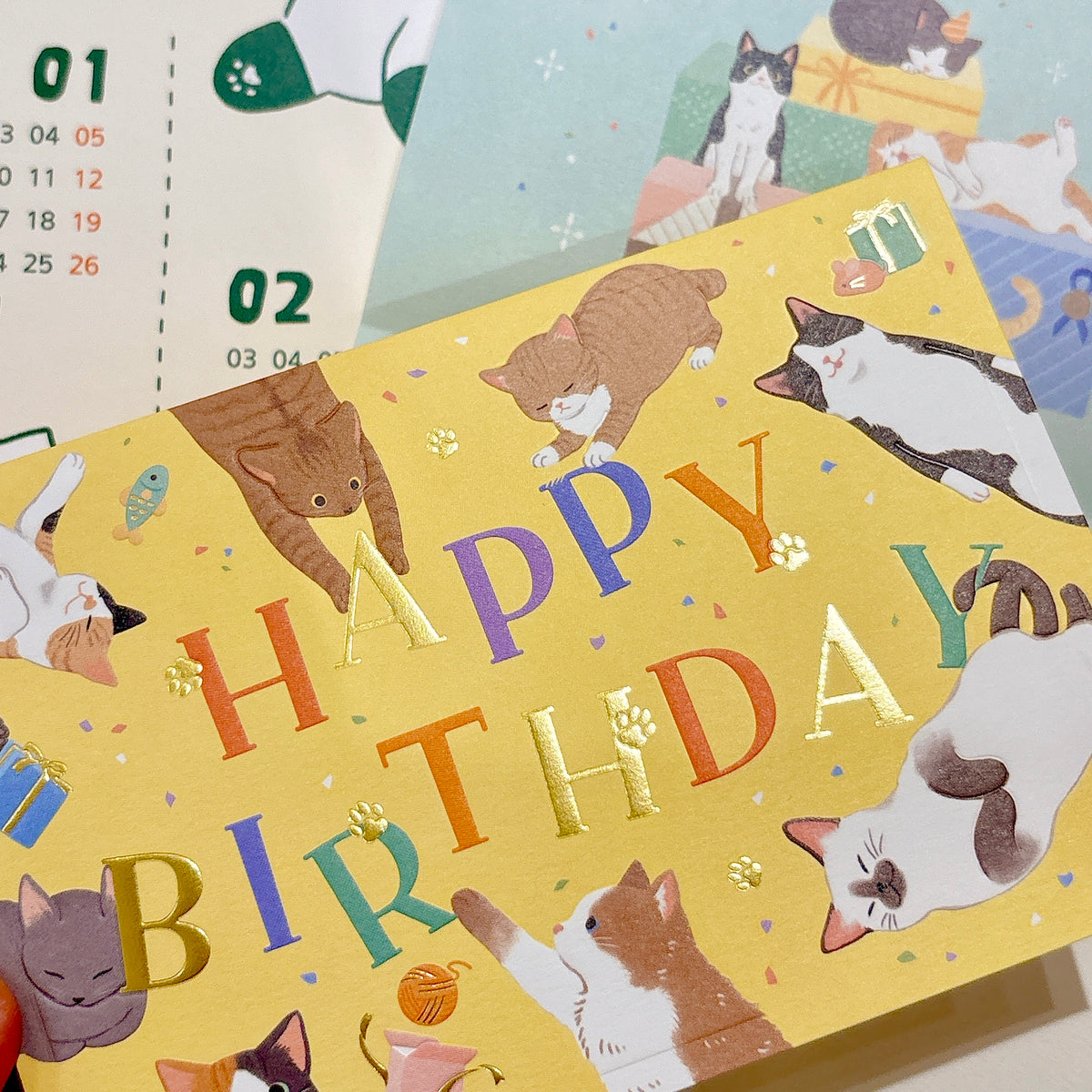 日本NB 可愛貓咪慶生日 : Happy Birthday 生日卡