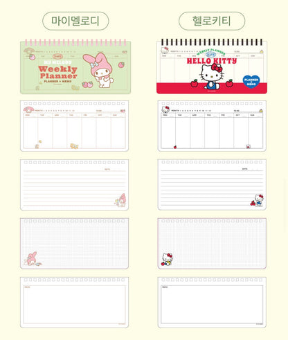 Sanrio Characters 週計劃 Weekly Pad [預購貨品］