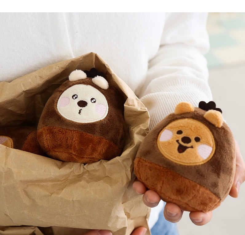 韓國濟州Kiki Quokka 毛毛暖包 - 炒栗子造型* [預購貨品，下單後14天出貨]