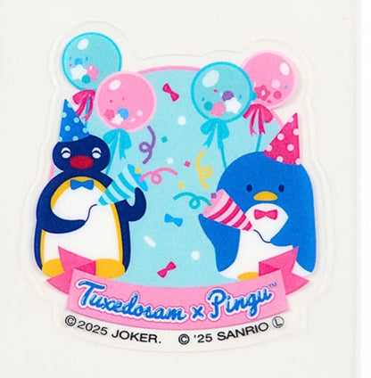 《早鳥訂購88 折‼️》日本45 週年限定版 Pingu x Sanrio Tuxedosam 聯乘：Tuxedosam 公仔匙扣  [預購貨品，下單後14天出貨]
