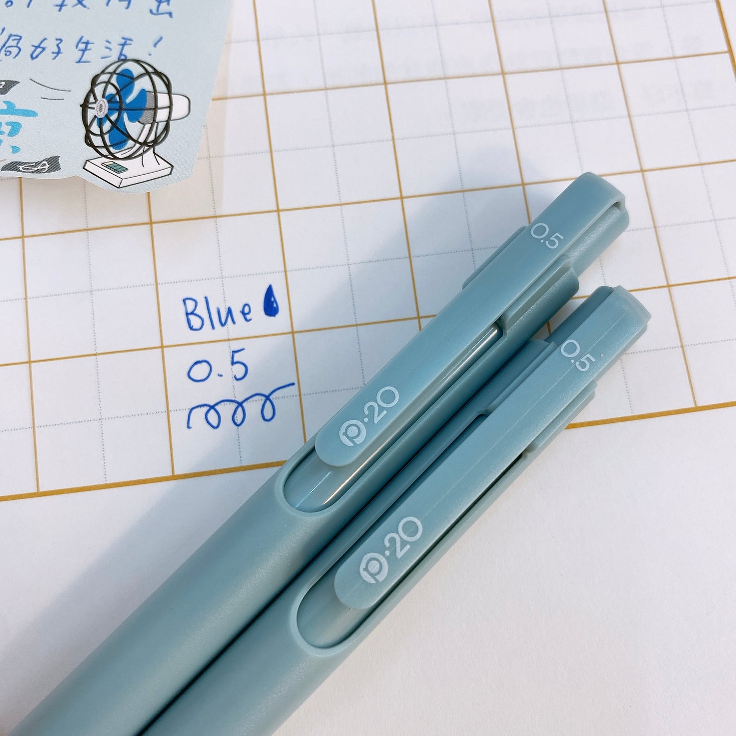 全新 - 韓國DongA 0.5 mm 藍色Hybrid Ink原子筆