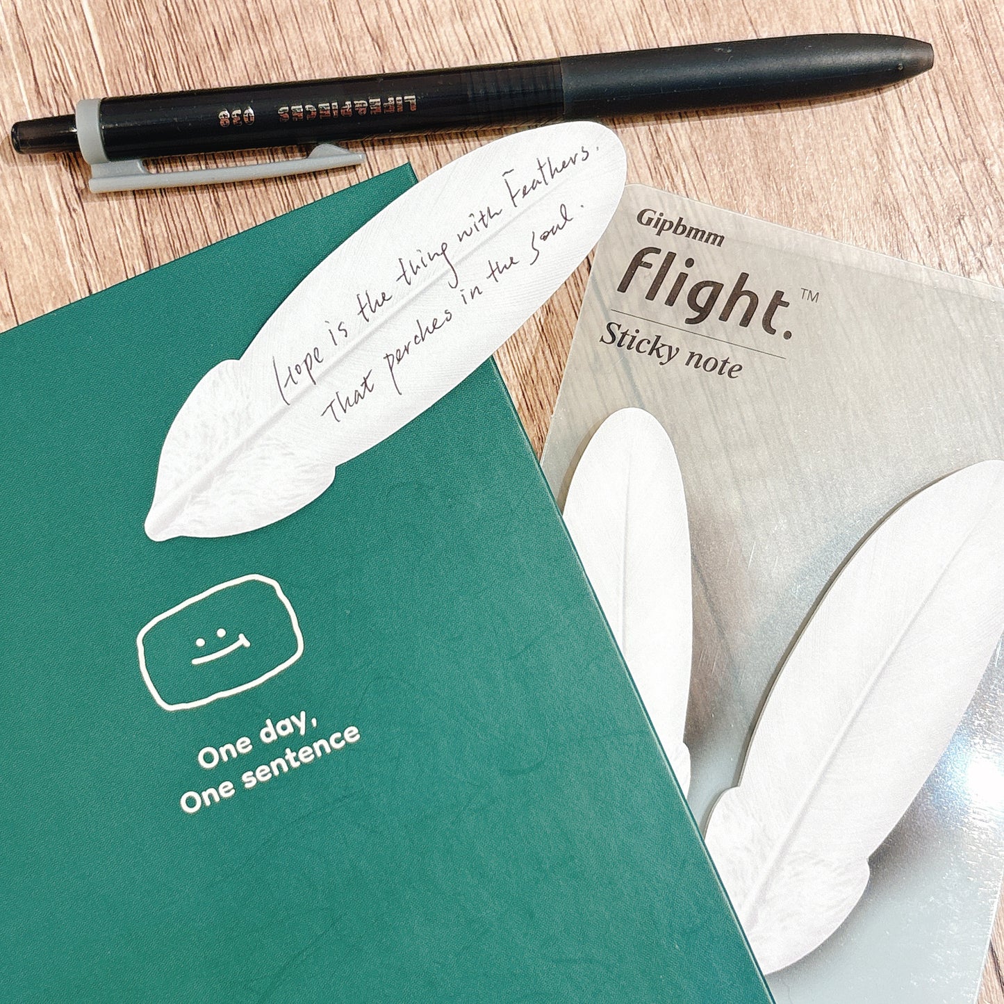 韓國Appree便條貼Palette - 羽毛（一套兩款大細）