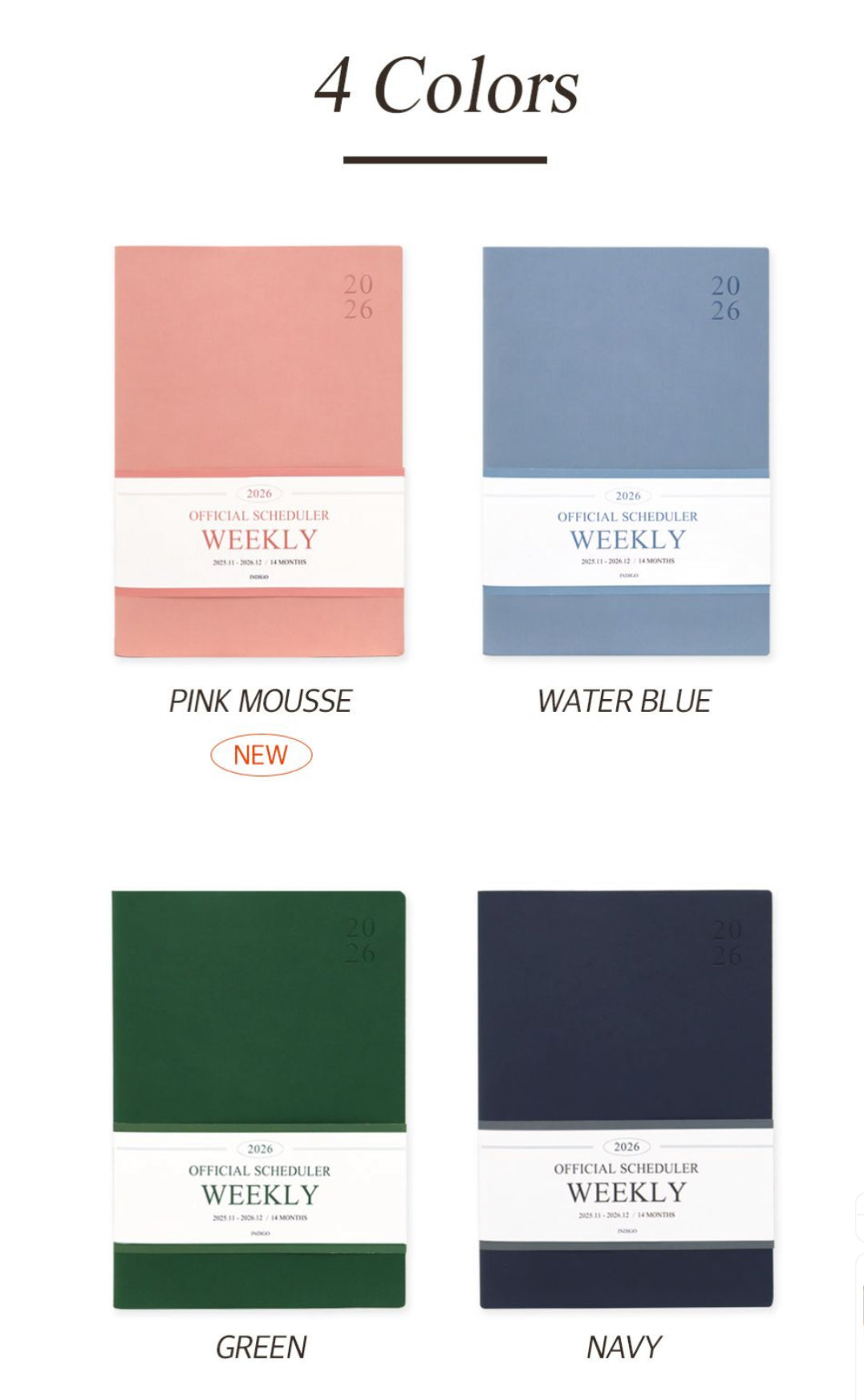 韓國The Harvest 2026 Official Schedule A4 size : 週計劃 * [預購貨品，下單後14天出貨]