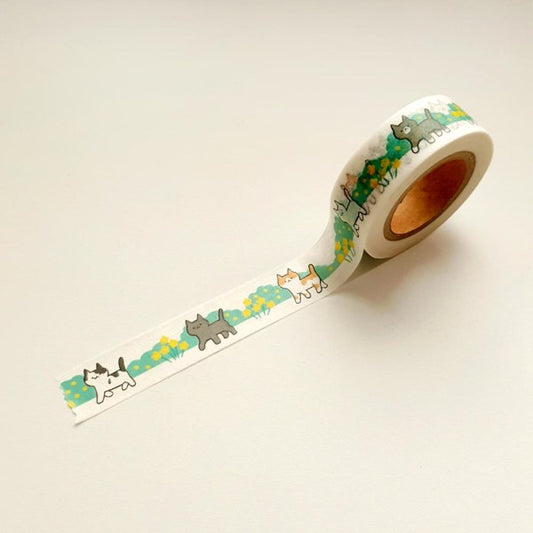 韓國somecat 貓咪去公園走走 紙膠帶 (10米）