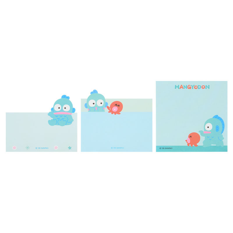 日本Sanrio Characters 水怪 3 段Memo 便條簿