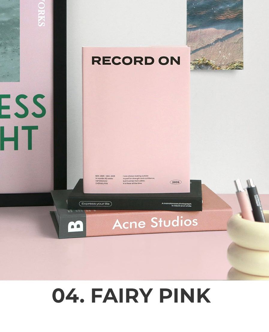 2026 韓國Record On A5 Size   🌈 Monthly + Weekly月週計劃 (預購商品)