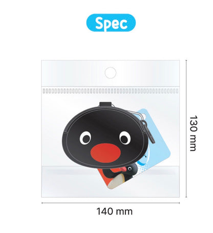 韓國Pingu 和Pinga 的臉蛋造型銀包匙扣[預購貨品，下單後14天出貨]